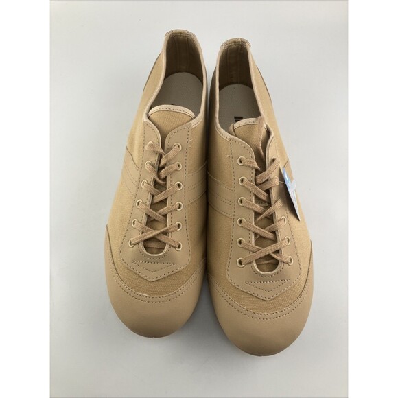 NEW Asahi Running Master Instep Twirler Dance Shoes Canvas, Tan, US 10 -Jpn 27EE - Picture 2 of 8